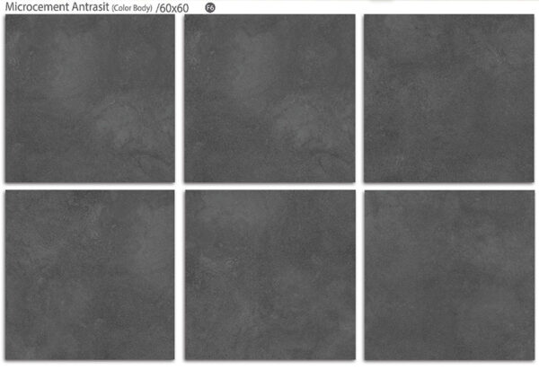 سرامیک تبریز مدل میکروسمنت آنترازیت 60 در 60 پرسلان مات